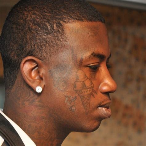 gucci face tattoo meaning|Gucci mane cone tattoo.